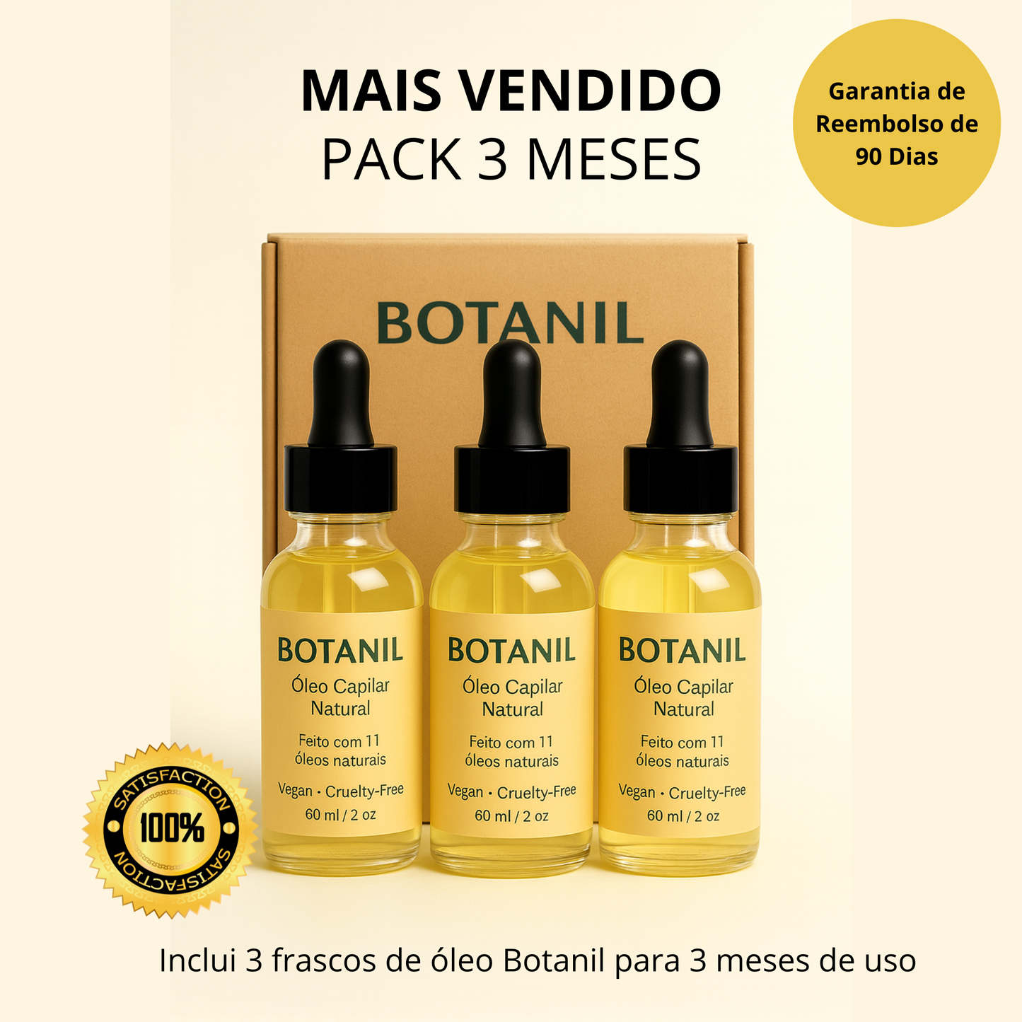 BOTANIL – CRESCIMENTO CAPILAR – RESULTADOS VISÍVEIS EM 3 SEMANAS